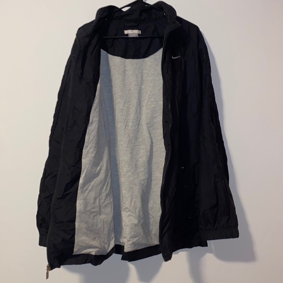 XL Unisex Lined Nike collared Jacket Black - Picture 5 of 7